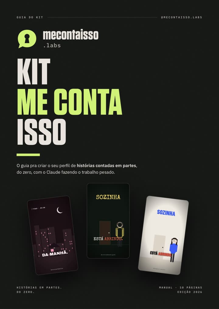 Capa do guia em PDF do Kit Me Conta Isso